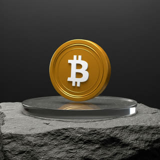 Moneda dorada de Bitcoin BTC que simboliza el valor del dinero digital