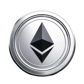 Gráfico flotante que representa la criptomoneda Ethereum ETH